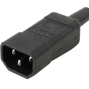 Hochwertig Kaltgeräte C14 Stecker bis 10A 250VAC gerade Schraubkontakte