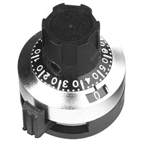 Knopf für 10-Gang Potis Präzisionsdrehknopf für 6,35mm Achse H507-6A Handgefertigt