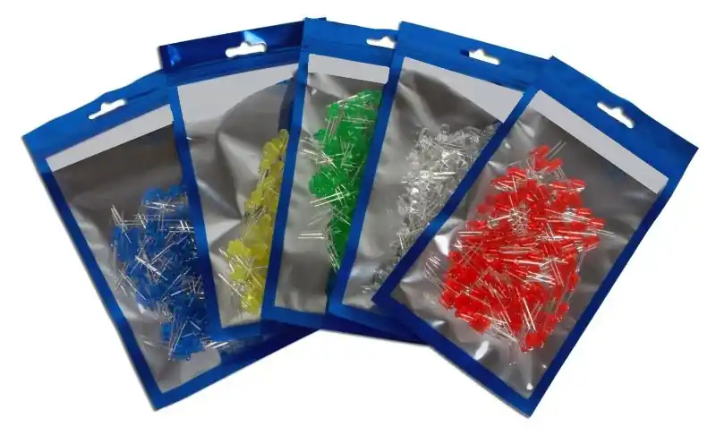 Ausverkauf LED Sortiment 500-teilig 5mm LED Rot Grün Gelb Blau Weiss