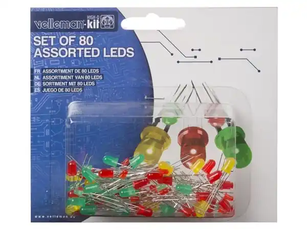 Begrenztes Angebot LED Sortiment 80-teilig 3mm LED und 5mm LED