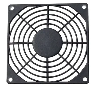 Heute Kaufen Lüftergitter für 120x120mm Lüfter Kunststoff Schwarz