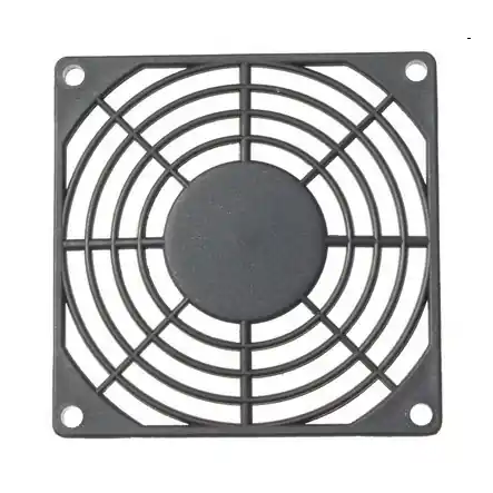 Lüftergitter für 80x80mm Lüfter Kunststoff Schwarz Zertifiziert
