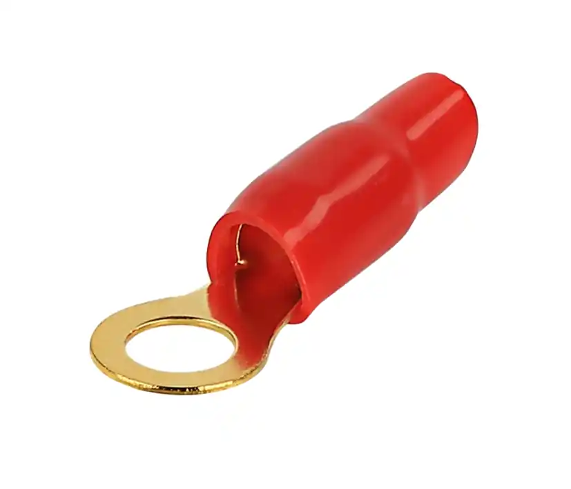 M8 Ringschuh bis 20qmm vergoldet teilisoliert Rot Online Kaufen