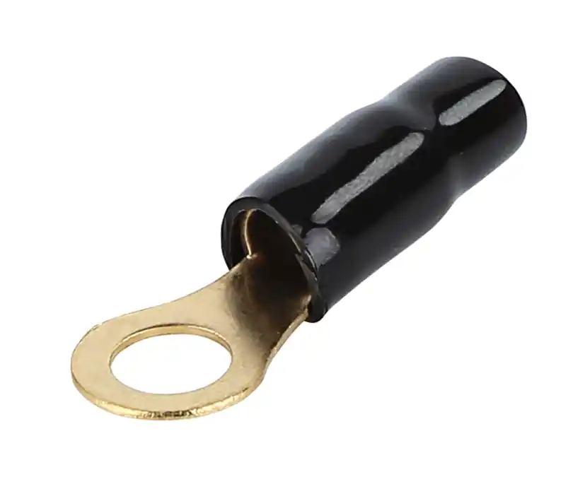 Sofort Bestellen M8 Ringschuh bis 20qmm vergoldet teilisoliert Schwarz