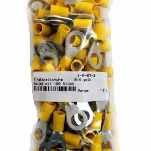 Abverkauf M8 Ringschuh bis 4qmm teilisoliert Gelb 100er-Pack