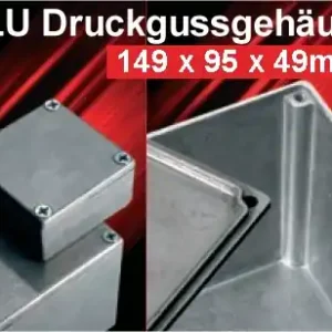 Metallgehäuse 149x95x49mm IP54 Aluminium extra starke 2mm Wandung EMC-Performance Solange Der Vorrat Reicht