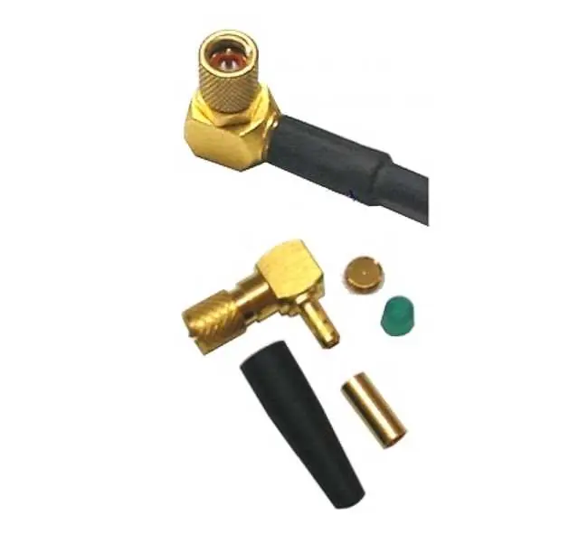 Microdot Stecker 90grad gewinkelt Male vergoldet Markenprodukt