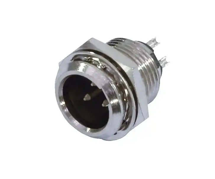 Mini XLR 3pol Einbaustecker 3pol male Geld-Zurück-Garantie