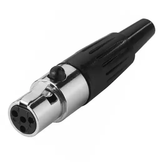 Neu Im Sortiment Mini XLR 4pol Kupplung Kabelbuchse Female