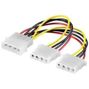PC Netzteil Adapter 2x 5,25 Y-Adapter für 2 HDD DVD PC-Stromadapter intern Knallerangebot