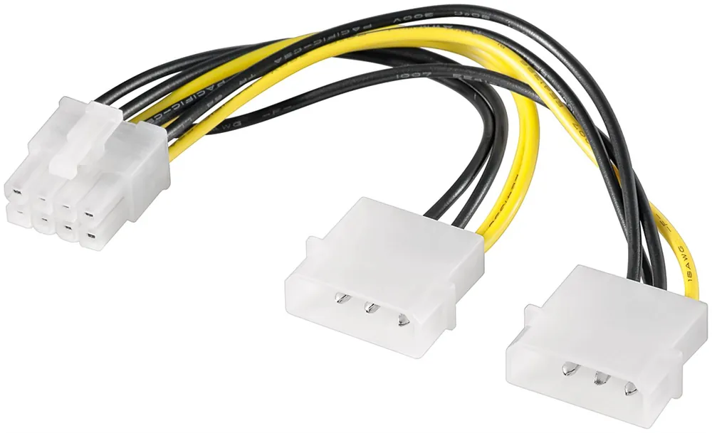 Billig PC Netzteil EPS-Adapter oder PC Grafikkarten-Stromkabel Stromadapter 8-Pin