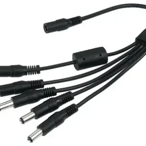 Top-Qualität Netzteiladapter 5-fach Verteiler Adapterkabel mit 5x Hohlstecker 5,5x2,1mm Y-Adapter