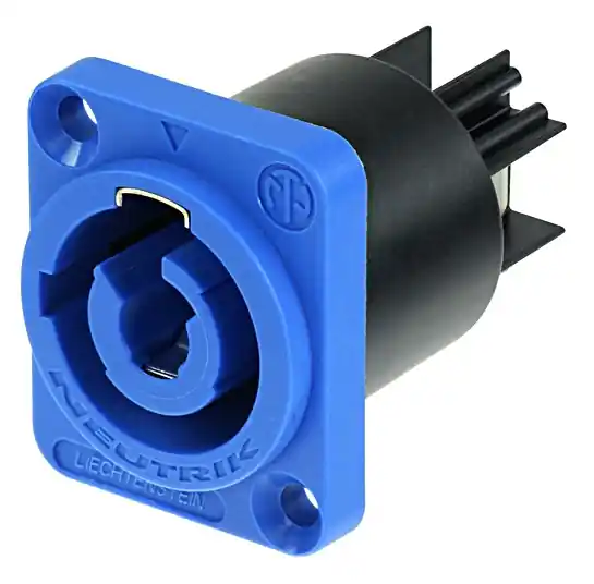 PowerCon Einbaubuchse A-Blau bis 250Vac 20A Netzbuchse D-Type Einsatz Günstig