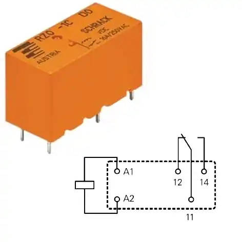 Günstig Relais 24V DC Spule 1xUM 12A 250V RM 7,5mm 3,5mm