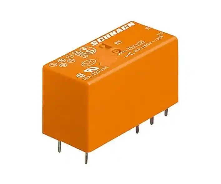 Relais 24V DC Spule 2xUM 2xWechsler je 8-10A 250V RT424024 Schneller Versand