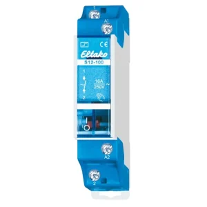 Relais Bistabil 12VAC Stromstoss 1-Schliesser bis 16A 250V Eltako S12-100 Hochwertig