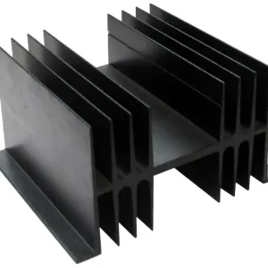 Rippekühlkörper 115x100x63mm ALU Schwarz Universal Kühlkörper Sichere Zahlung