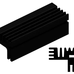 Super-Preis Rippen Kühlkörper 84x30x28mm Strang abgewinkelt