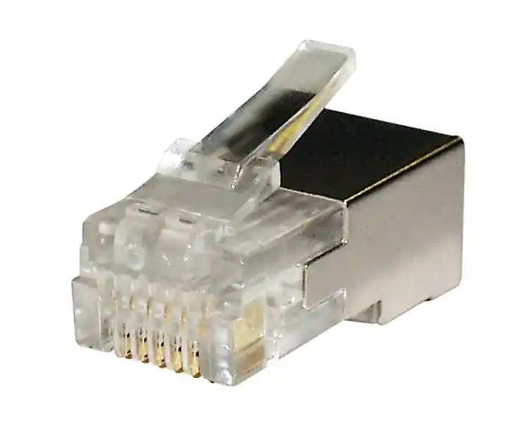 RJ12 Modularstecker 6Kontakte 6pol breit (6P6C) geschirmt Geld-Zurück-Garantie