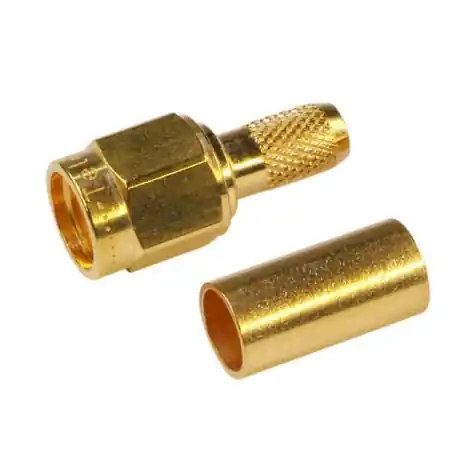 Bestpreis RP SMA Stecker REVERSE RG316 RG174 Crimpversion gerade vergoldet