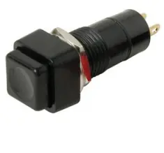 Schalter Druckschalter quadratisch 1xEIN bis 250V 3A Schwarz Billig