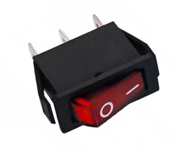 Schalter Wippschalter 15x33mm 1polig Ein-Aus Rot beleuchtet 16A 250V Netzschalter Preisreduziert