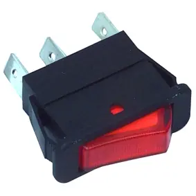 Saisonangebot Schalter Wippschalter 15x33mm 1polig Ein-Aus Rot beleuchtet 16A 250V Netzschalter