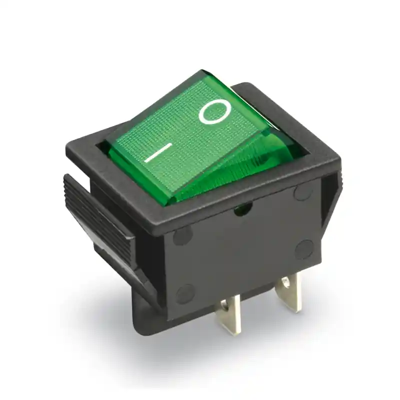 Schalter Wippschalter 25x32mm 15A 250V Grün mit Beleuchtung Netzschalter Bestpreis