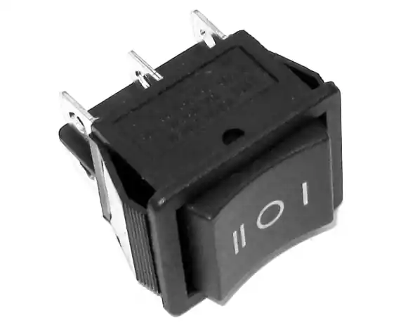 Weltweiter Versand Schalter Wippschalter 25x32mm 2xUM 6pol mit Mittelstellung 16A Netzschalter