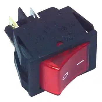 Super-Preis Schalter Wippschalter 25x32mm Netzschalter 16A Rot beleuchtet