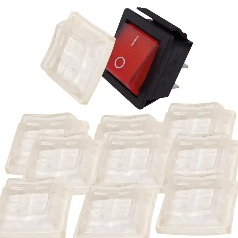 Markenprodukt Schutzkappe zu 25x32mm Wippenschalter Feuchteschutzkappe 10er Pack