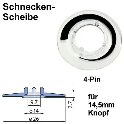 Heißes Angebot Schweifscheibe zu 14,5mm Knopf