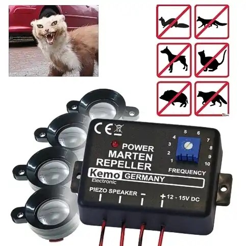 Limited Edition Schädlingsabwehr Marder Nager Stopper Modul mit Piezolautsprecher