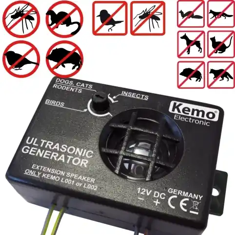 Schädlingsabwehr Ultraschall Scheuche Nagetiere Insekten Krabbelparasiten Wild und Vögel Begrenztes Angebot