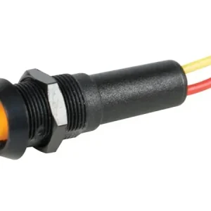Signallampe 12V LED Gelb in schwarzer 10mm Fassung Preisreduziert