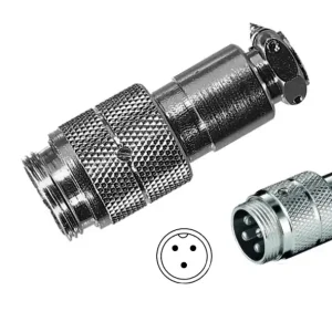 Tuchel 3pol Stecker Metallstecker mit Stiften Male Heute Kaufen
