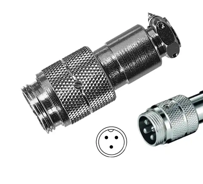 Tuchel 3pol Stecker Metallstecker mit Stiften Male Heute Kaufen