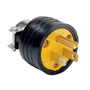 Super-Preis USA Netzstecker NEMA5-15 US 3pol 125V 15A mit Schutzleiter Gummitülle