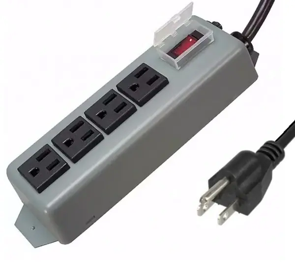 USA Steckdosenleiste 100V-115V-125V 15A Metallgehäuse mit Schalter NEMA 5-15 US Garantierte Lieferung