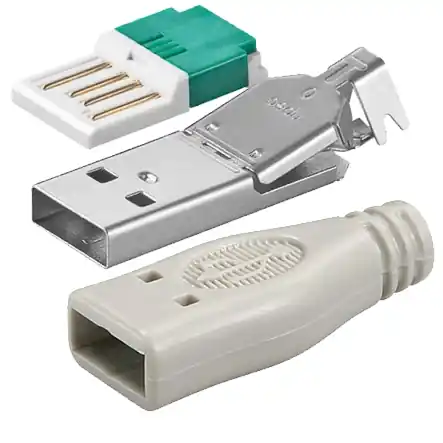 Bestseller USB Stecker A mit Haube Schneid-Klemmkontakte