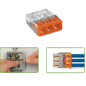 WAGO Klemme 3-Leiter Steckklemme 100er-Pack Solange Der Vorrat Reicht