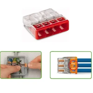 Heißes Angebot WAGO Klemme 4-Leiter Steckklemme 100er-Pack