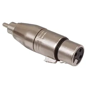 XLR Adapter 3pol XLR Buchse auf Cinchstecker RCA Handgefertigt