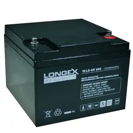 12V Bleiakku 12V 26Ah AGM Blei Vlies 166x175x125mm Sale