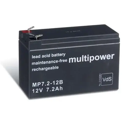 12V Bleiakku 12V 7,2Ah 151x65x94mm mit 6,3mm Kontakten Geprüft