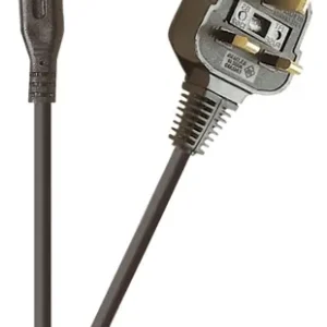 1.8m Netzkabel British UK GB Stecker auf 2pol Euro-Kupplung Handgefertigt
