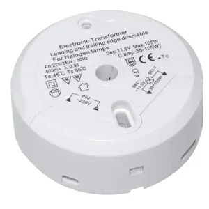 105W Halogentrafo Trafo Rund 230V auf 12Vac max 105VA 85x32mm Jetzt Zugreifen