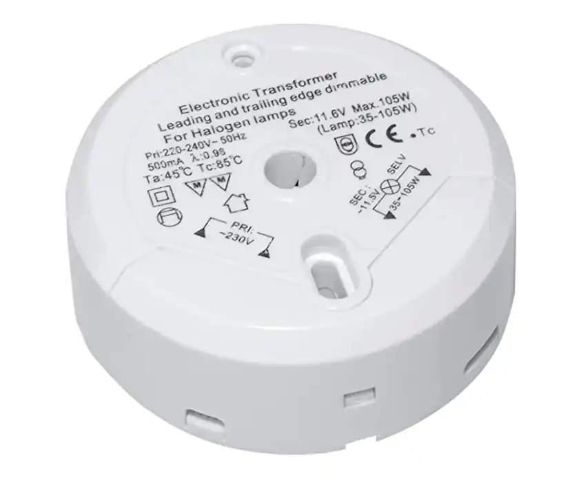 105W Halogentrafo Trafo Rund 230V auf 12Vac max 105VA 85x32mm Jetzt Zugreifen