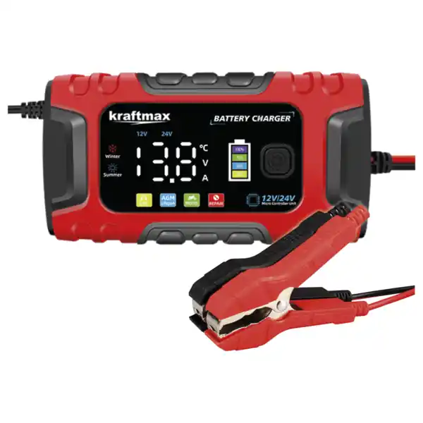 12V 24V Ladegerät für Bleiakku oder Lithiumakku von 10Ah bis 250Ah PKW Wohnmobil LKW Bus Transporter Motorrad Quad Highlight