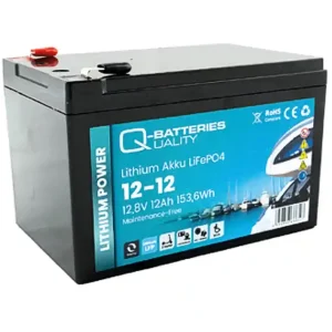 12V Akku LiFePO4 Lithium 12,8V 12Ah Abm 151x99x92mm 4,8mm Kontakte Preisreduziert